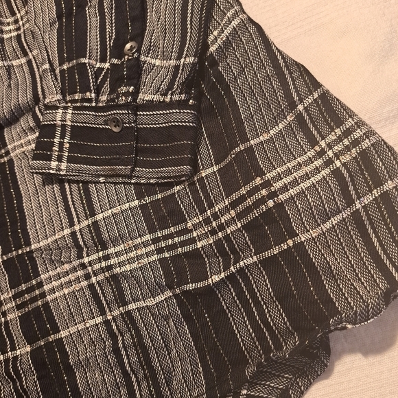 Lane Bryant women's size 18/20 black & silver long sleeve blouse, sequins NEW - Picture 2 of 8